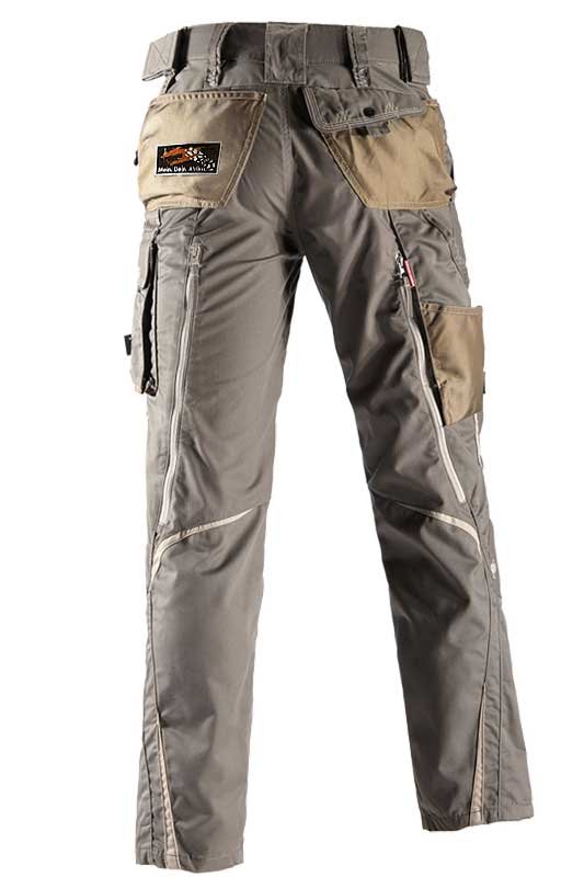 Bundhose e.s.motion Sommer – Venter Tours Edition in stein/khaki/sand, von hinten
