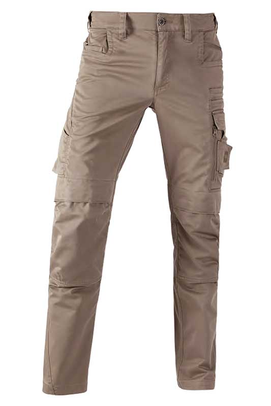 Bundhose e.s.motion ten – Venter Tours Edition in aschbraun, von vorne