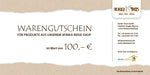 Laden Sie das Bild in den Galerie-Viewer, Warengutschein für unseren Online-Shop im Wert von 100 €
