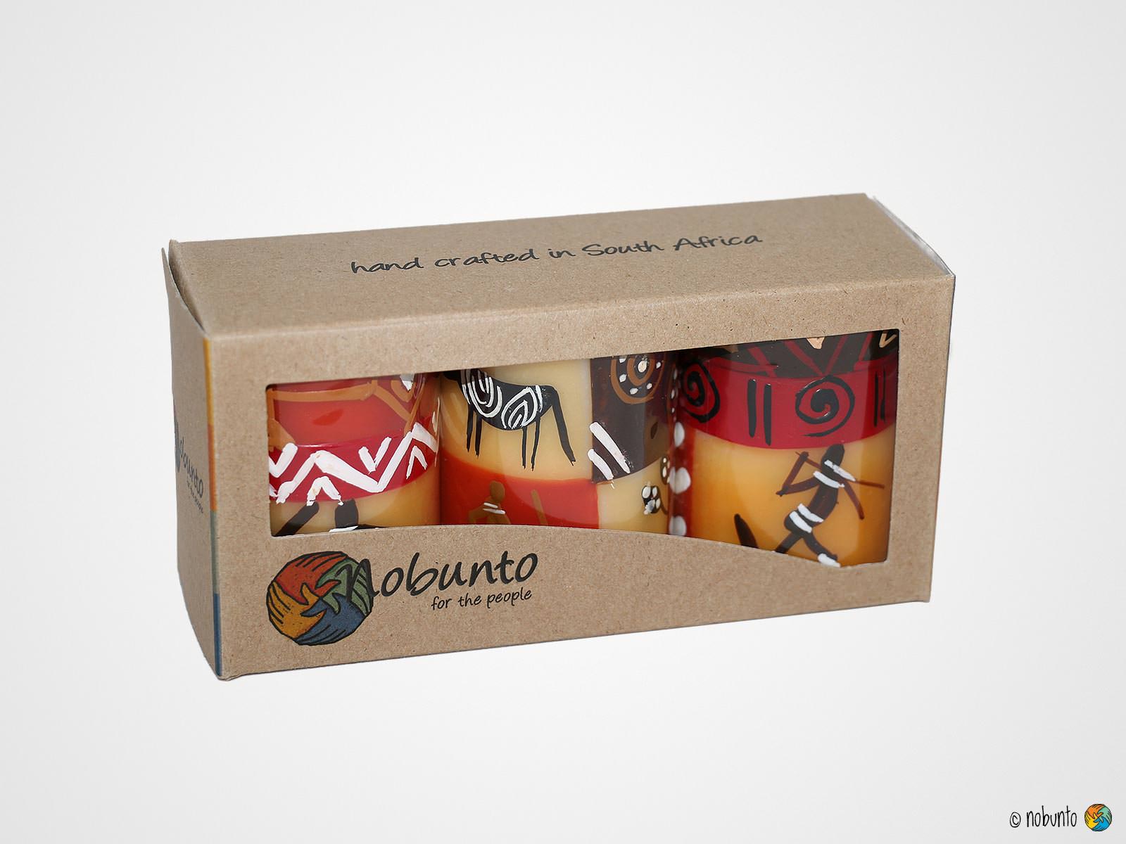 AKONO Geschenkbox mit Stumpenkerzen von nobunto