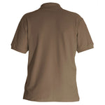 Laden Sie das Bild in den Galerie-Viewer, e.s. Polo-Shirt cotton – Venter Tours Edition in lehm von hinten
