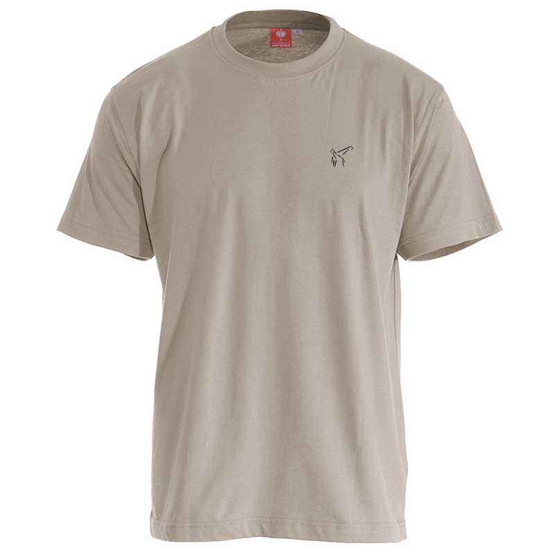 e.s. T-Shirt cotton – Venter Tours Edition in lehm, von vorne